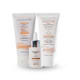 Melasma Bundle Pakistan – depigmenting face wash, serum and sunblock kit by Skin Matters Dr. Attiya Tareen