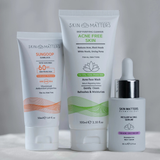 Acne Bundle Pakistan – 3-step dermatologist acne kit with face wash, scar serum and sunblock by Skin Matters