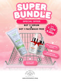 Super Bundle Pakistan – buy 2 serums get 1 face wash free – best value skincare set by Skin Matters